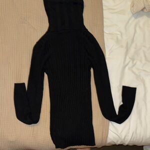 Topshop Black Cowl Neck Sweater